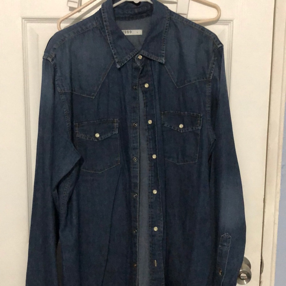 Dark denim shirt